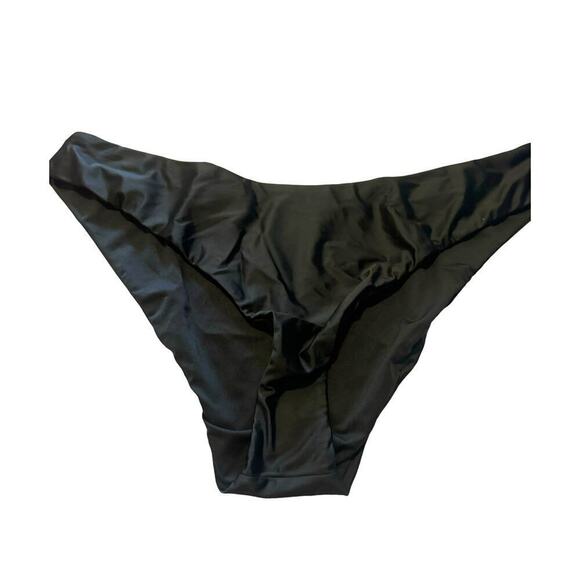 J. Crew Women's Curved-Waist Cheeky Bikini Bottom Black Size XXL NWT - Picture 4 of 9